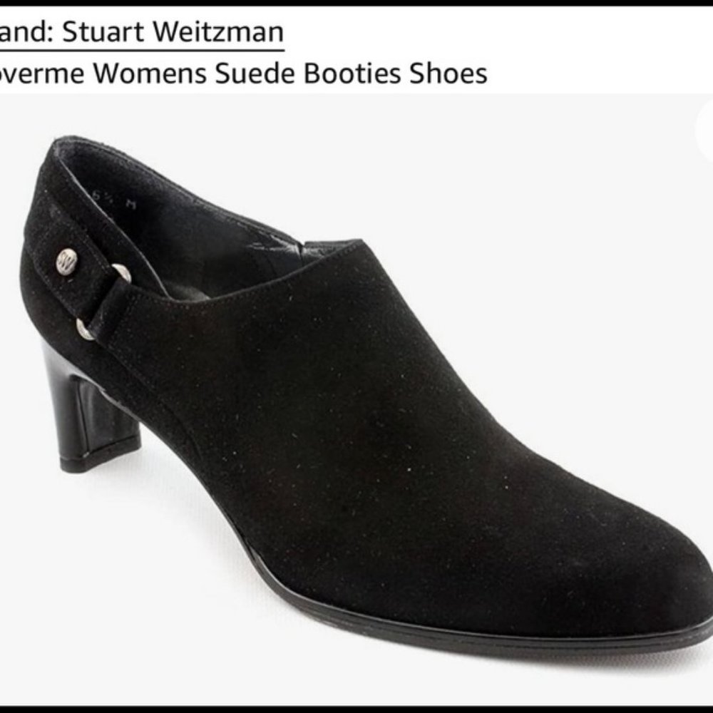 Stuart Weitzman CoverMe Black Suede Boots